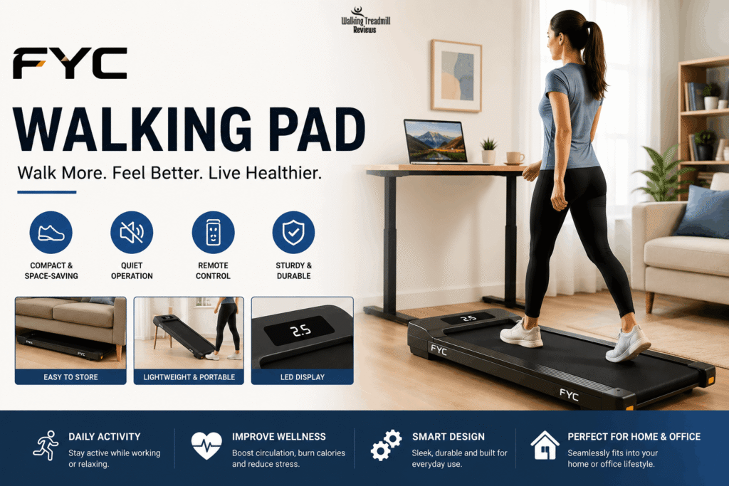 FYC Walking Pad Running Machine for Home Treadmill Reviews