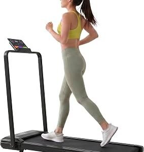 ANCHEER Treadmill with 12%/15% Incline, Folding Walking Pad with Handle Bar, 320-450lb Capacity Under Desk Foldable 3.5HP Treadmills for Home/Office/Gym,Installation-Free