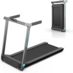 WALKINGPAD Foldable Walking Pad Treadmill for Home with Handle Bar, Compact Treadmill 7.5MPH with LED Display and Rotary Control, No Assembly Needed