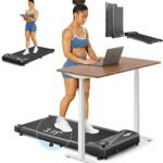 THERUN Walking Pad, Under Desk Treadmill for Home/Office, 2.5HP Walking Pad Treadmill with 265 lbs Weight Capacity Remote Control LED Display