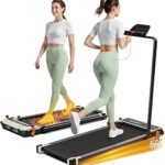 Walking Pad with Incline - Dual-Sided 2 in 1 Under Desk Treadmill with Shiatsu Foot Massager, 330LBs Walking Pad Treadmills for Home and Office, LED Display and Remote Control