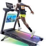 1st Smart Home Treadmill for Marathoner, UREVO Quiet Treadmills for Home with Dual Brushless 4.0 HP Motorized, 12.5 MPH Foldable Treadmill, 12% Auto Incline, Installation Free