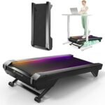 UREVO CyberPad Smart Walking Pad with 14% Auto Incline, Brushless Motorized Under Desk Treadmill for Home Office Fitness, Elegant Speed Lights, Spacious Surface, Digital Controller, AI-Powered App