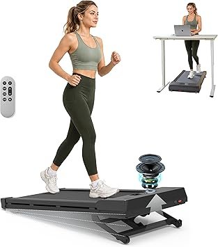 Walking Pad Treadmill for Home & Office, 9-Level 12% Auto Incline, 450 lbs Capacity, Built-in Bluetooth Speaker, Compact Under Desk Treadmill for Walking & Hiking