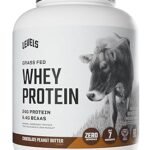 Levels Grass Fed Whey Protein Powder, No Artificials, 24G of Protein, Chocolate Peanut Butter, 5LB