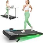 Walking Pad with 12% Auto Incline, Under Desk Treadmills for Home and Office, 2.5HP Quiet Portable Walking Pad with Smart App Scenic Routes & Bluetooth Speaker for Home Hiking