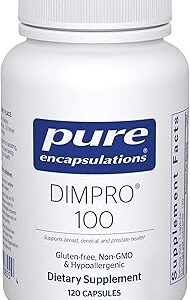 Pure Encapsulations DIMPRO 100 - Diindolylmethane Supplement - for Breast, Cervical & Prostate Health* - Gluten Free & Vegan - 120 Capsules
