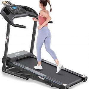 Treadmill with Incline, FUNMILY 3.5HP Heavy Duty Folding Treadmill for Home, 400 lb Capacity Walking Running Machine with Body Fat Measurement & Heart Rate Sensor