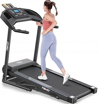 Treadmill with Incline, FUNMILY 3.5HP Heavy Duty Folding Treadmill for Home, 400 lb Capacity Walking Running Machine with Body Fat Measurement & Heart Rate Sensor