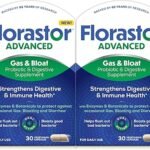 Florastor Advanced Gas and Bloat Probiotic, Digestive Enzymes and Botanicals, Plus Probiotics for Digestive Health, 30 Capsules (Pack of 2)