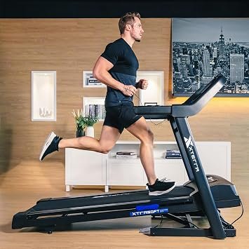 Xterra Fitness Sport Series Premium Folding Smart Treadmill, Handlebar Speed and Incline Controls, Large XTRASoft Cushioned Running Deck, Built-in FTMS-Enabled Bluetooth with XF Connect Fitness App