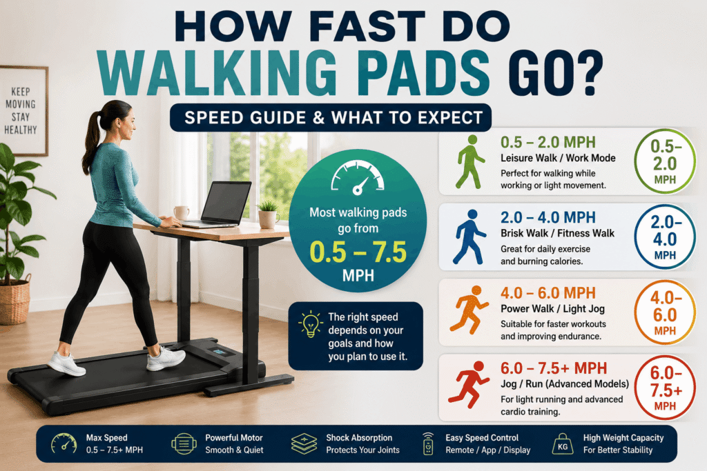 How fast do Walking Pads go